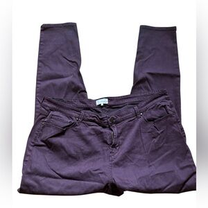 Halogen Mid Rise Skinny Jeans Plus Size Purple Skinny Jeans Size 20